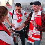 В день матча «Спартак» - «Зенит» состоялась акция «Дома не курят!»
