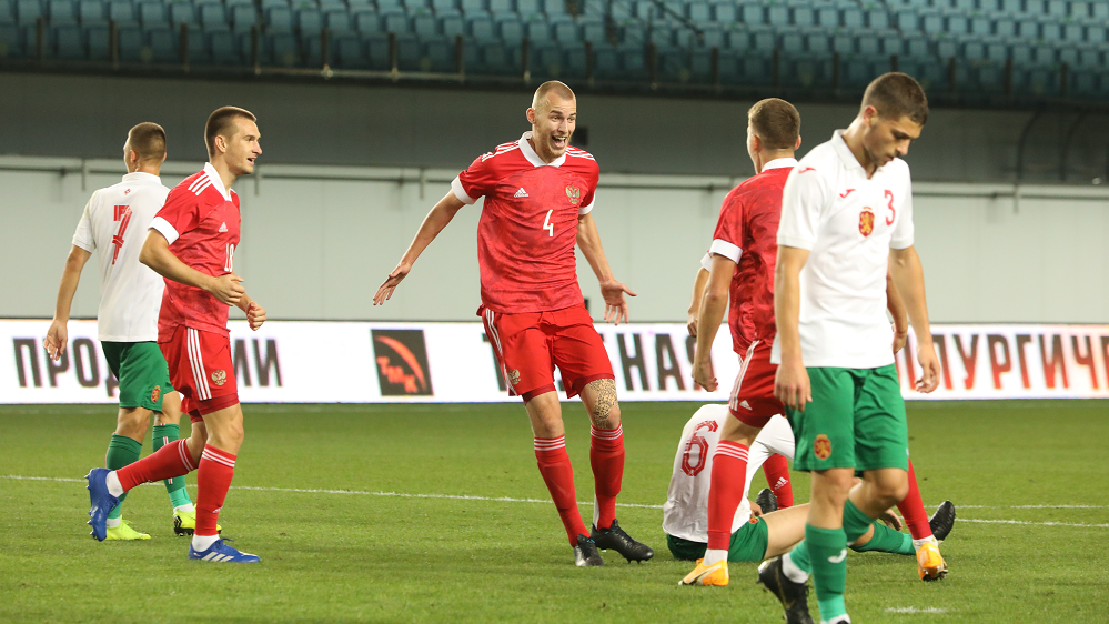 Молодёжная сборная России обыграла Болгарию в квалификации Евро-2021