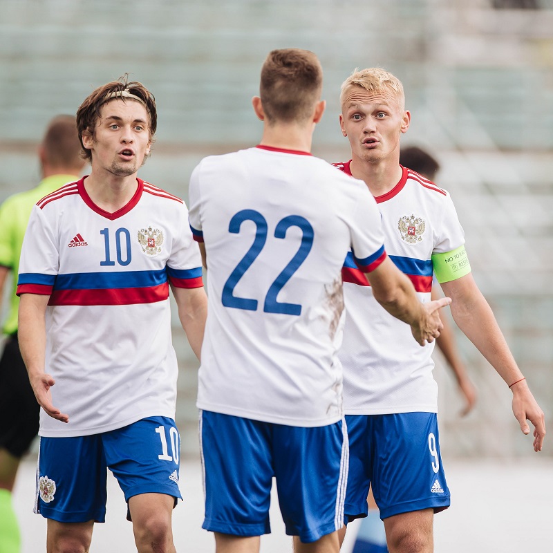 Дубль Тюкавина помог молодёжной сборной России обыграть Казахстан