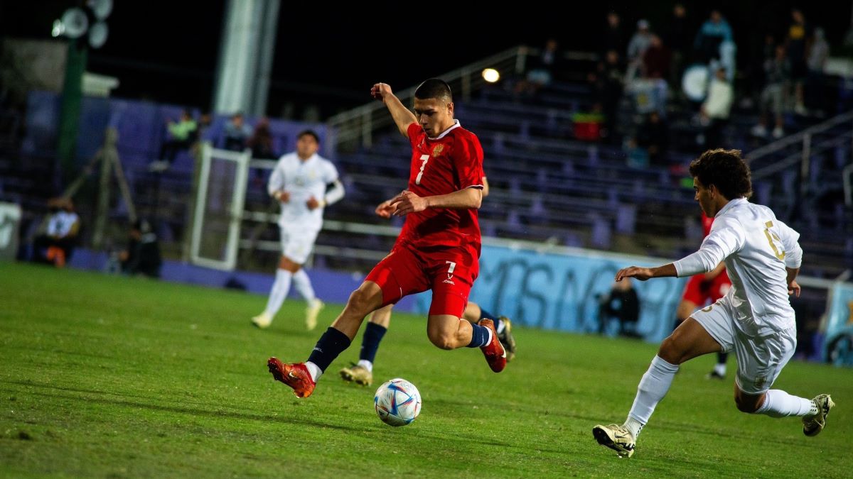 Молодёжная сборная России нанесла поражение Уругваю в первом матче уругвайского сбора