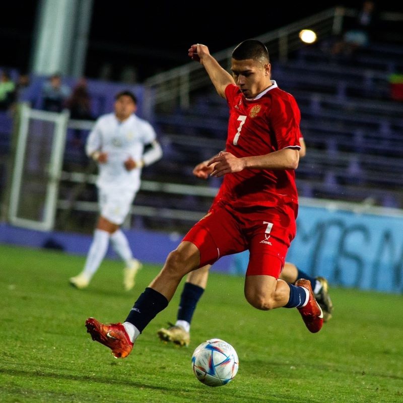 Молодёжная сборная России нанесла поражение Уругваю в первом матче уругвайского сбора