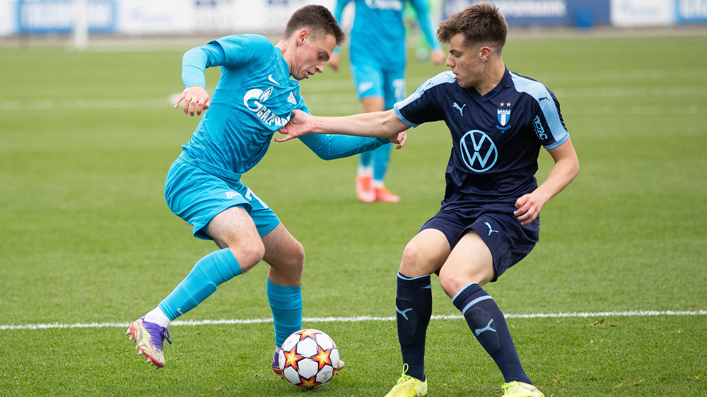 Молодёжка «Зенита» обыграла «Мальмё» и одержала первую победу в Юношеской лиге УЕФА