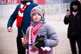 Fans enjoyed themselves before Spartak-Zenit match