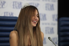 Пресс-конференция «Мисс Премьер-Лига 2014»