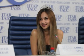 Пресс-конференция «Мисс Премьер-Лига 2014»