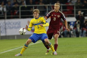 Россия - Швеция 1-0. Матч отборочного турнира ЧЕ-2 ...