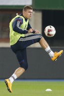 National Team of Russia pre-match training session ...