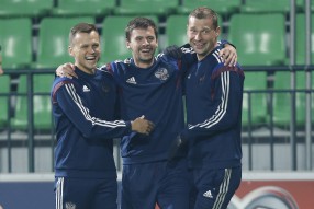 National Team of Russia Training Session and Press ...