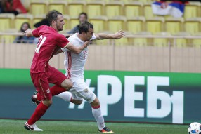 Россия - Сербия 1-1 Товарищеская встреча . Монако