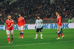 Болельщики на матче Россия -  Аргентина 0:1